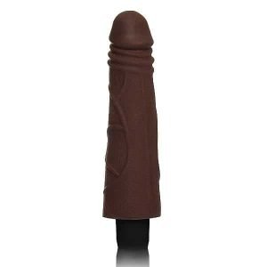 Pênis 16 cm realista em Cyber Skin com Vibrador - Adão e Eva