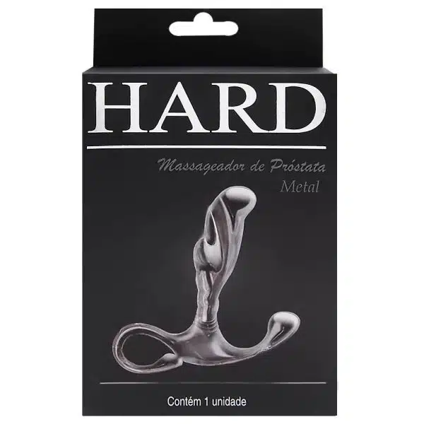 Hard - Massageador de próstata em metal com formato ergonômico e alça de segurança - 6,5 x 1,9 cm Rosa - Image 6