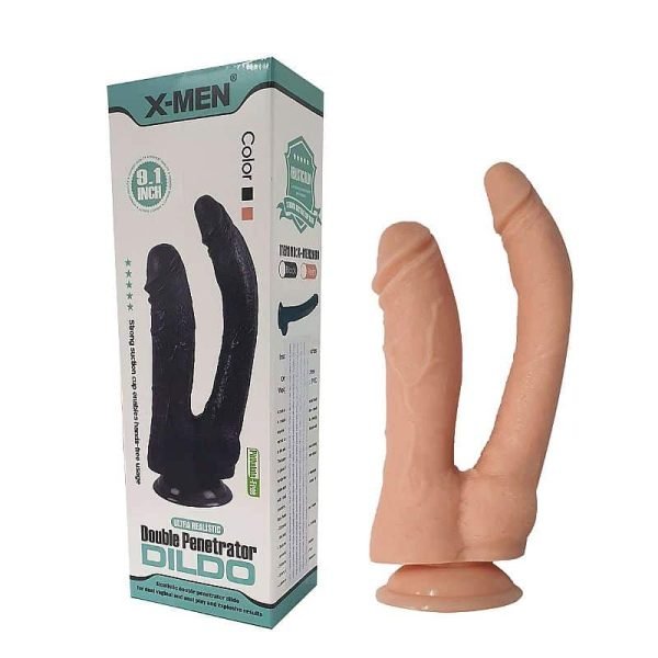 Pênis de borracha duplo - Dildo Double Penetrator - Image 2