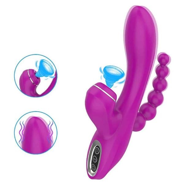 Vibrador tripla estimulação abel roxo - Carregador usb magnético - Image 2