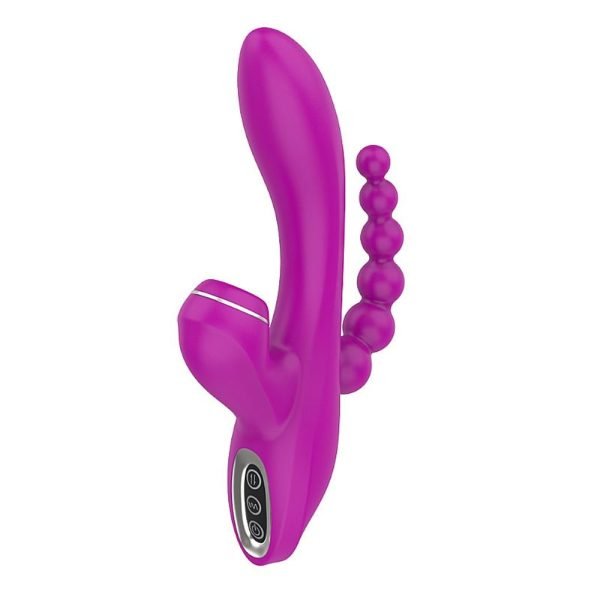 Vibrador tripla estimulação abel roxo - Carregador usb magnético