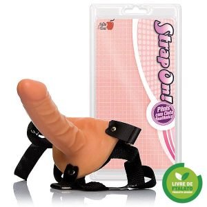 Cinta Peniana Ajustavél com base triangular 15cm na cor pele