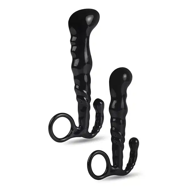 Kit com 2 massageadores de próstata em silicone com tamanhos diferentes - Dom m3 - Image 2