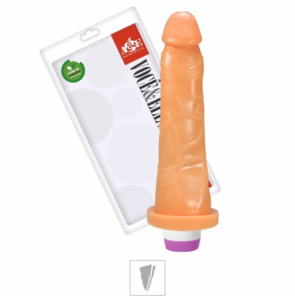 Pênis com vibro 19x14cm na cor natural – Adão e Eva