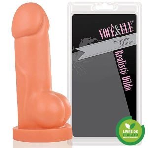 Pênis Realístico sem vibro Vader com escroto - 20x5 cm