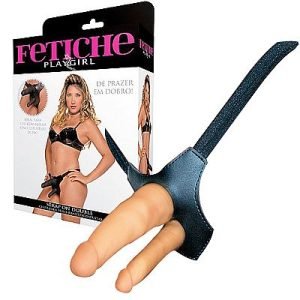 Cinta Peniana para pênis realístico Duplo - Strap On