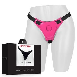 Cinta Peniana Strap On ajustável em Vinil - Rosa
