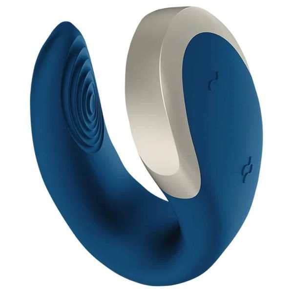 Vibrador De Casal Com 10 Modos De Vibração Satisfyer Double Love - Azul - Image 6