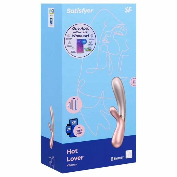 Estimulador Clitoriano e Ponto G Com 2 Motores e Aplicativo - Satisfyer Hot Lover - Rosa - Image 8