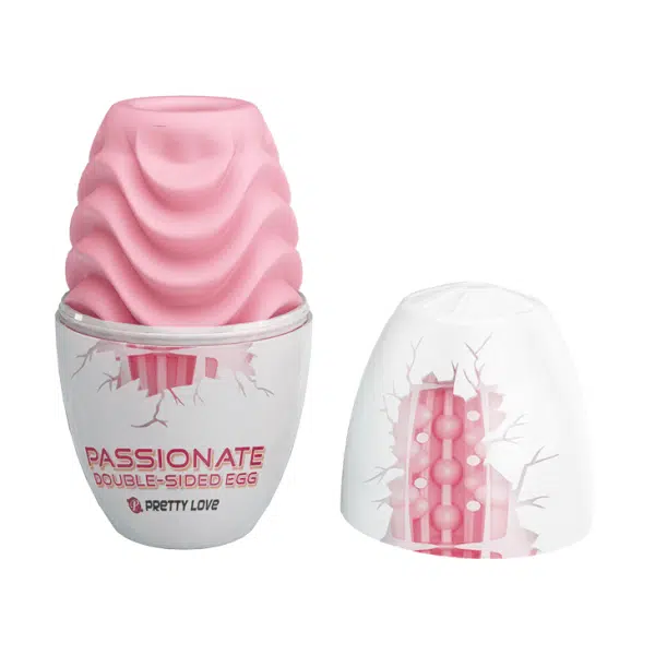 Pretty love passionate - Masturbador masculino em formato de "egg" com textura dupla - 8,4 x 4,6 cm - Image 2