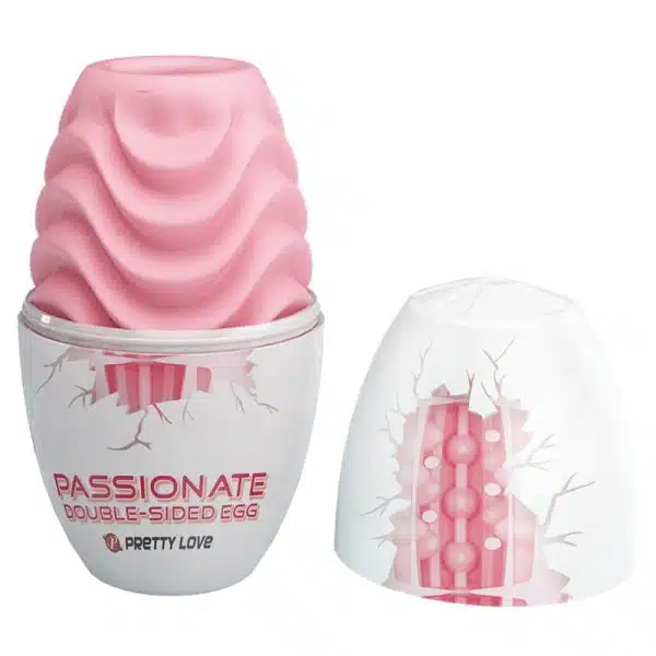 Pretty love passionate - Masturbador masculino em formato de "egg" com textura dupla - 8,4 x 4,6 cm - Image 5