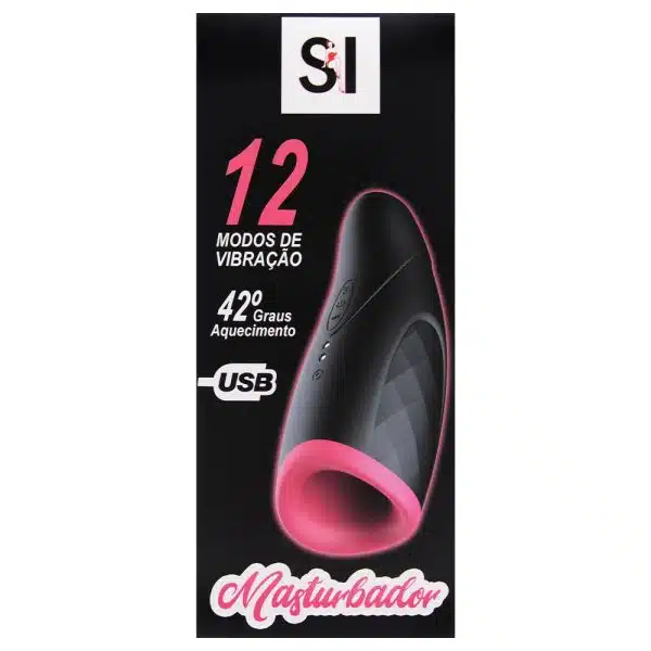Masturbador masculino formato de lanterna com 12 modos de vibração e aquecimento - Image 11