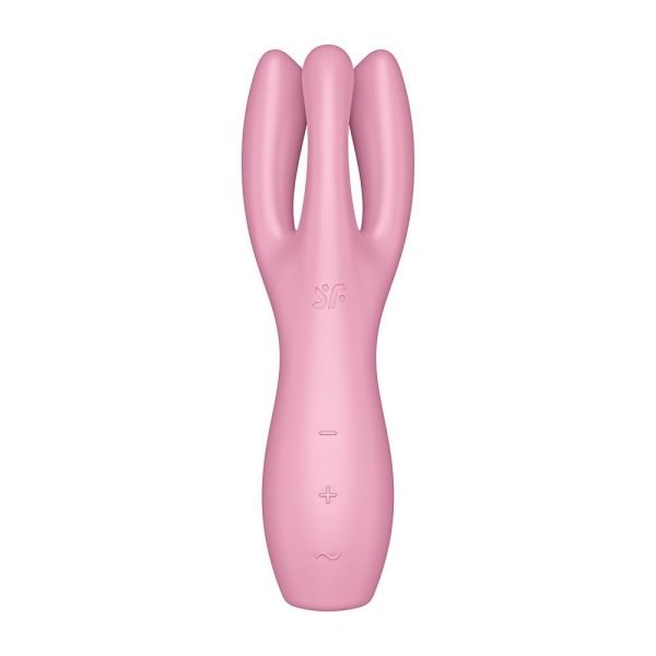 Satisfyer Threesome 3 na cor rosa - Vibrador e estimulador de clitoris - Image 2