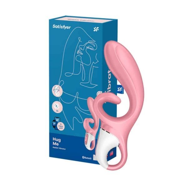 Satisfyer Hug Me Pink - Vibrador de ponto G e estimulador clitoriano