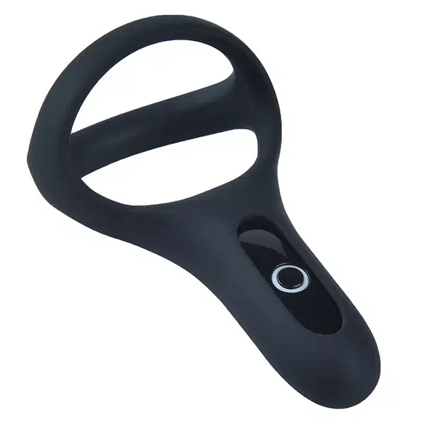 Anel peniano duplo recarregável em silicone com 7 modos de vibração com controle via aplicativo - Magic motion rise - Image 3