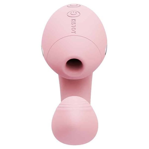 Kistoy tina mini - Vibrador estimulador de ponto g e clítoris com 10 modos de vibração e tecnologia de sucção - Rosa - Image 5
