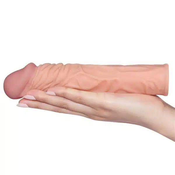 Capa peniana em cyberkin para aumento instantâneo, feita em material resistente e bastante elástica - Lovetoy - Image 3