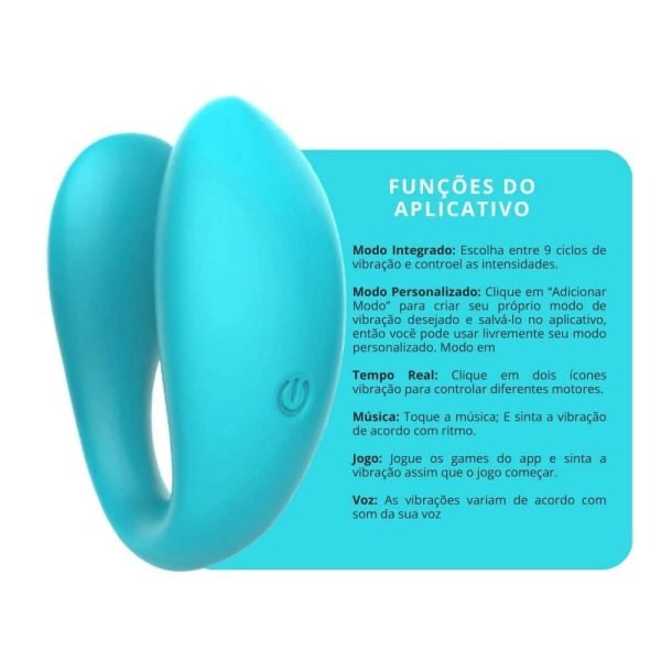 Vibrador de Casal Sincronia Azul - Intt Cosméticos - Image 7
