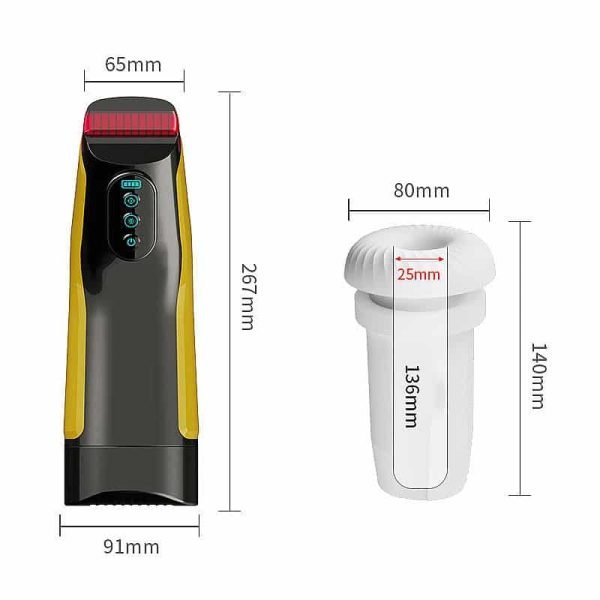 Masturbador Masculino em silicone com 7 Modos de Vibração com 7 Modos de sucção - Dibe - Image 5
