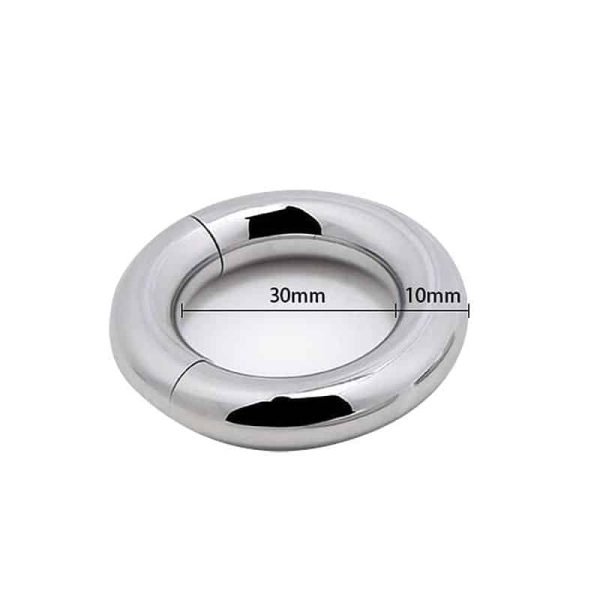 Anel Peniano de Aço Inoxidável com fecho de ímã - 3,0 cm - Image 3