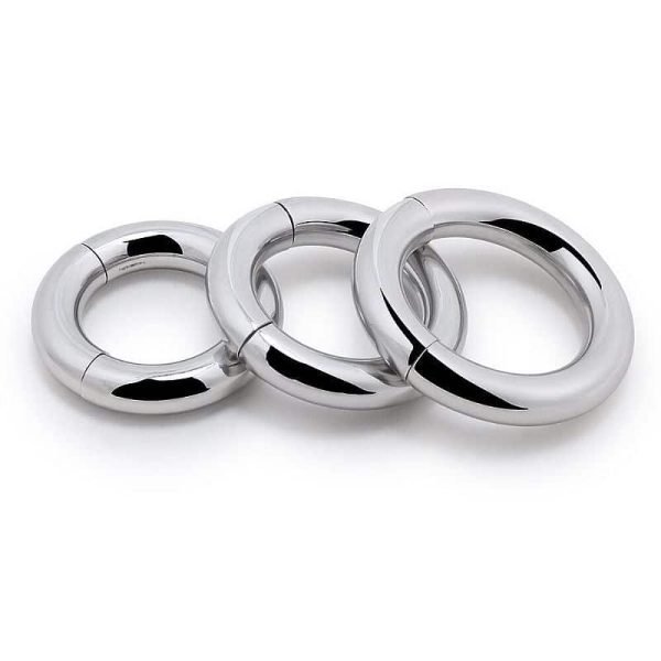 Anel Peniano de Aço Inoxidável com fecho de ímã - 3,0 cm - Image 2
