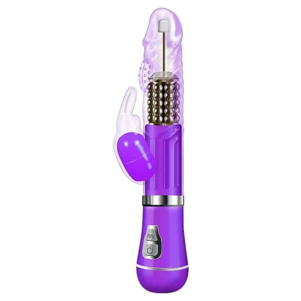 Vibrador Rotativo de Coelho 9 Modos de vibração e 6 Velocidades de Rotação - À Pilha - Image 4