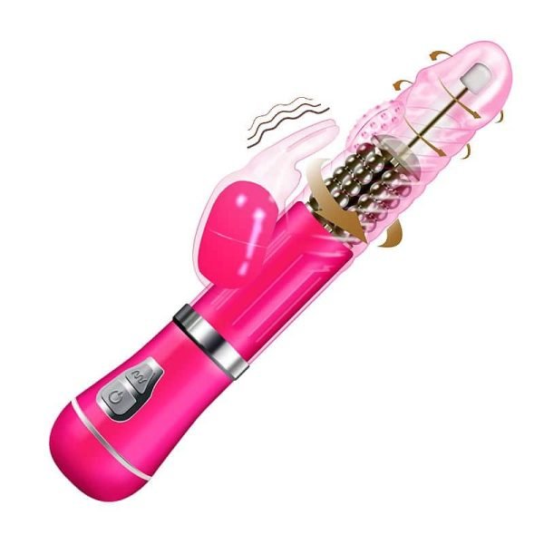 Vibrador Rotativo de Coelho 9 Modos de vibração e 6 Velocidades de Rotação - À Pilha - Image 5