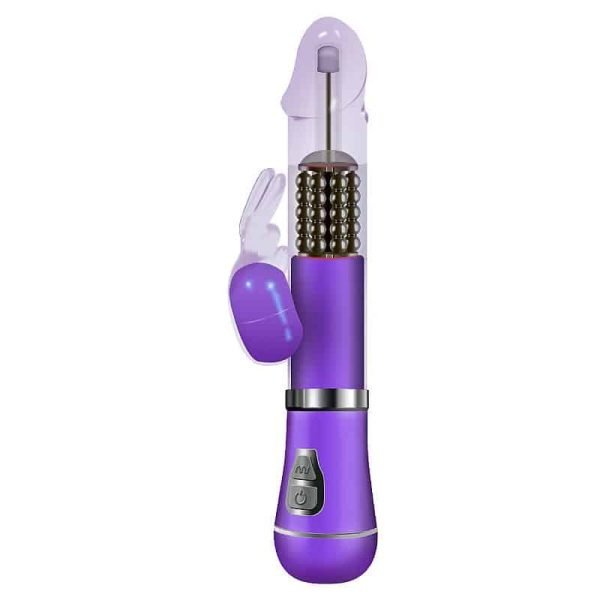 Vibrador Rotativo e estimulador de ponto G de Coelho á Pilha - Image 5