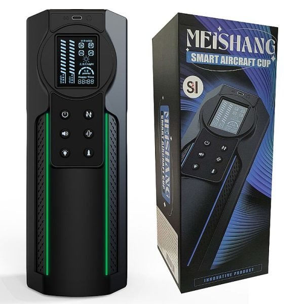 Meishang Masturbador Lanterna com Vai e Vem e Voz com Led 10 Modos de Vibração - Image 8