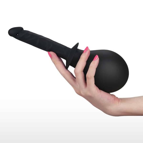 Ducha anal com bico em formato de pênis em silicone capacidade para 240 ml de água - Lovetoy - Image 4