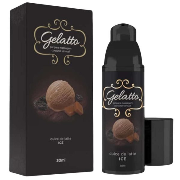 Gel lubrificante beijável gelatto dulce de latte - 30ml