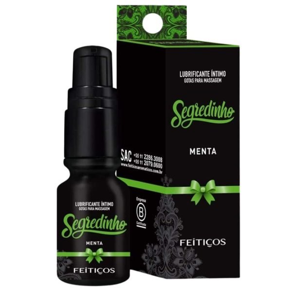 Gel lubrificante íntimo Segredinho Menta - 15 ml