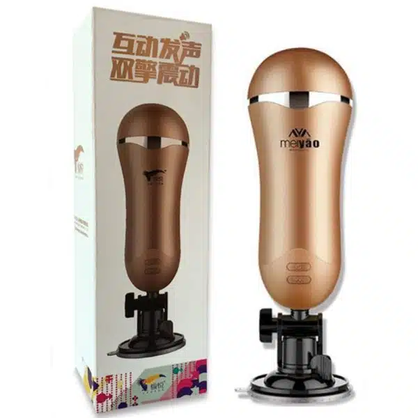 Masturbador Masculino com Ventosa e Vibro Recarregável via USB