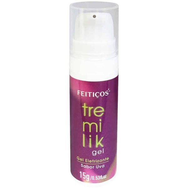 Tremilik Gel Vibrador Líquido Beijável com sabor uva 15g Feitiços - Image 2