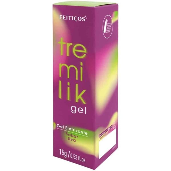 Tremilik Gel Vibrador Líquido Beijável com sabor uva 15g Feitiços - Image 3
