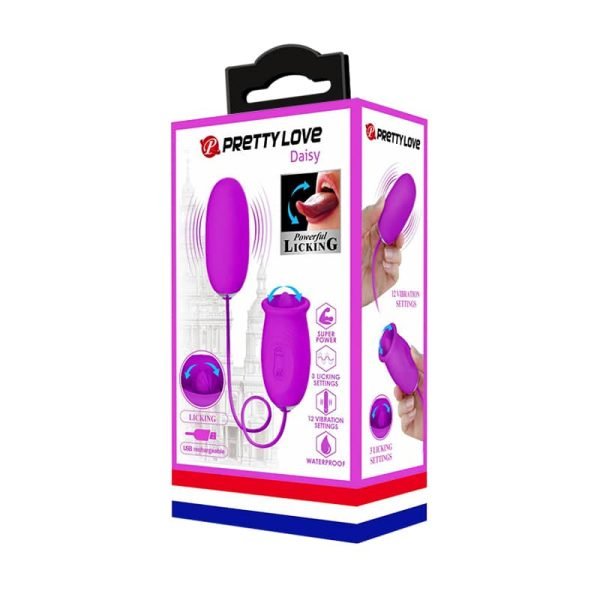 Vibrador Massageador de Ponto G e Clitóris Daisy Roxo - Pretty Love - Image 5