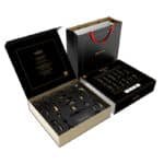 Kit luxuoso com 12 produtos folheados à ouro 18k e silicone aveludado - Pretty love Queen's luxury collection