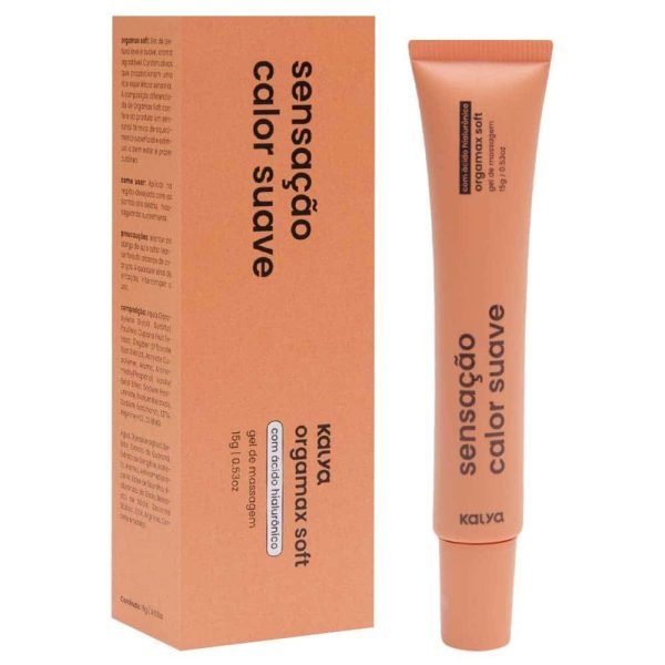 Orgamax Soft Gel de Massagem com Ácido Hialurônico Sensação Suave 15g Kalya