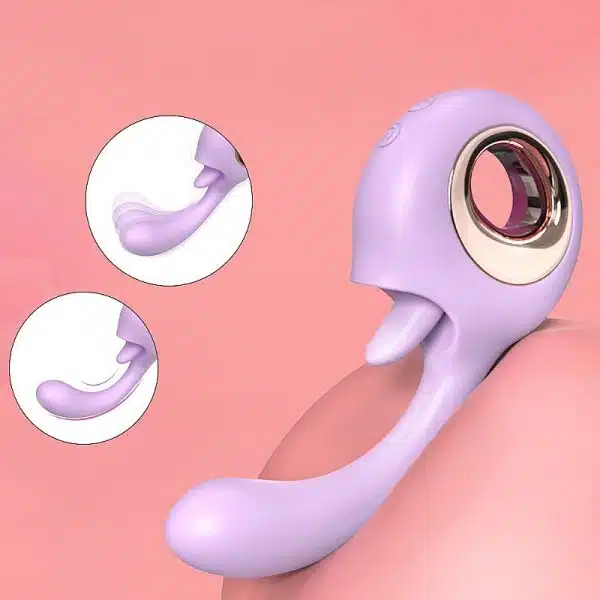 S-hande Woo Vibrador de ponto g com língua estimuladora e 10 modos de vibração - Image 5