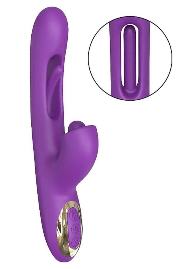 Vibrador de Ponto G e Clitóris com 7 modos de rotação 360° e Dedilhar Slap - ALWUP