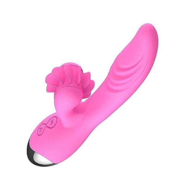 Dibe sex massager - Vibrador estimulador de ponto g e clítoris com efeito simulador de sexo oral com línguas giratóri - Image 3