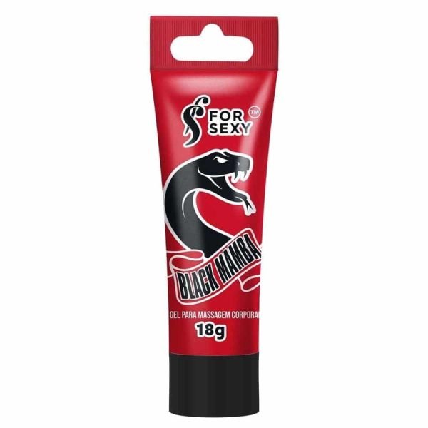 Black Mamba Gel Excitante Esquenta Esfria Vibra 18G For Sexy