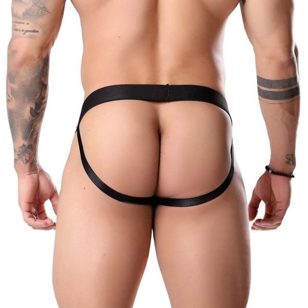 Cueca Jockstrap na cara do gol Fetiche Preta Tallyta - Image 2