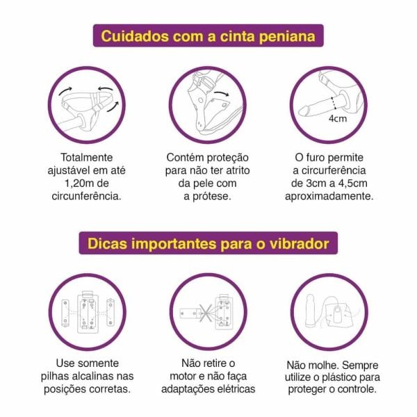 Cinta Strap-On Com Prótese Com Vibro - Image 8