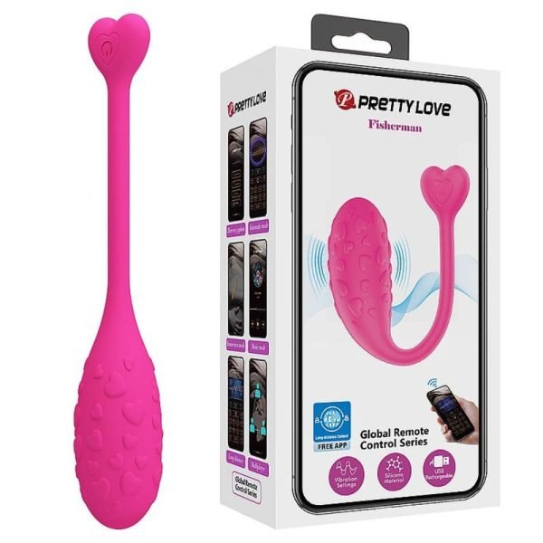 Vibrador Bullet via APP À Longa Distância Fisherman - Pretty Love - Image 2