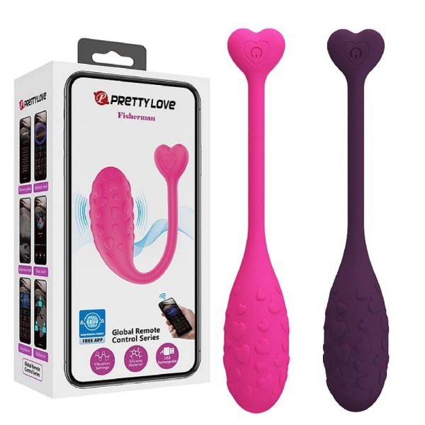 Vibrador Bullet via APP À Longa Distância Fisherman - Pretty Love