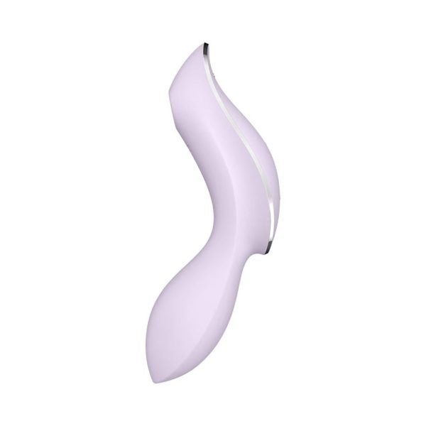 Vibrador de clitóris e ponto g recarregável com motor duplo 11 ondas de pressão e 12 vibração - Satisfyer curvy trinit 2 - Image 3