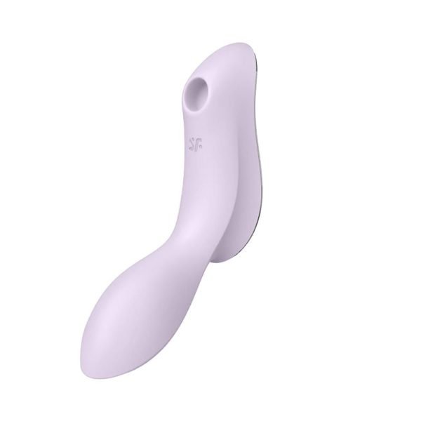 Vibrador de clitóris e ponto g recarregável com motor duplo 11 ondas de pressão e 12 vibração - Satisfyer curvy trinit 2 - Image 2