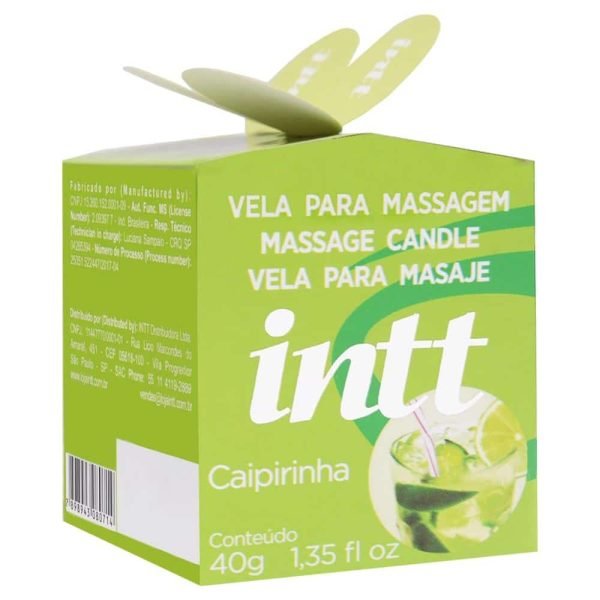 Vela para massagem beijável | sabor: Caipirinha - intt - Image 3