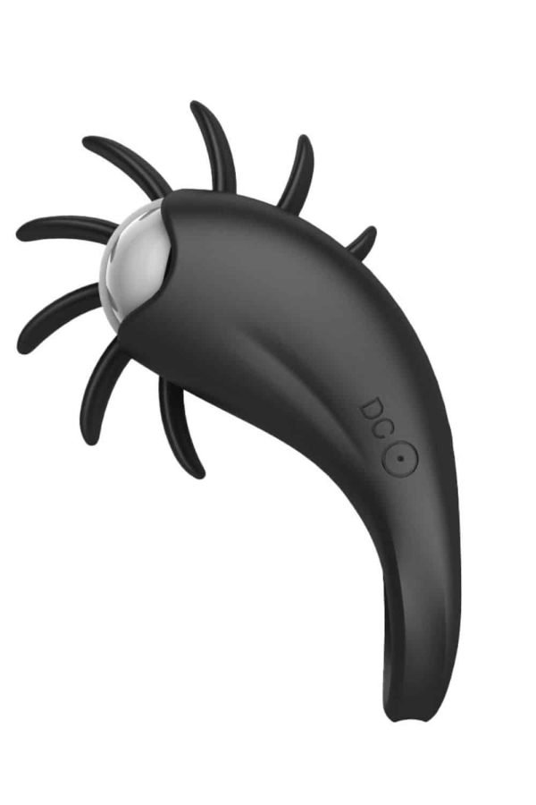 Anel Peniano Vibratório com Rotação de Língua Estimulador de Clitóris - Preto - Image 4